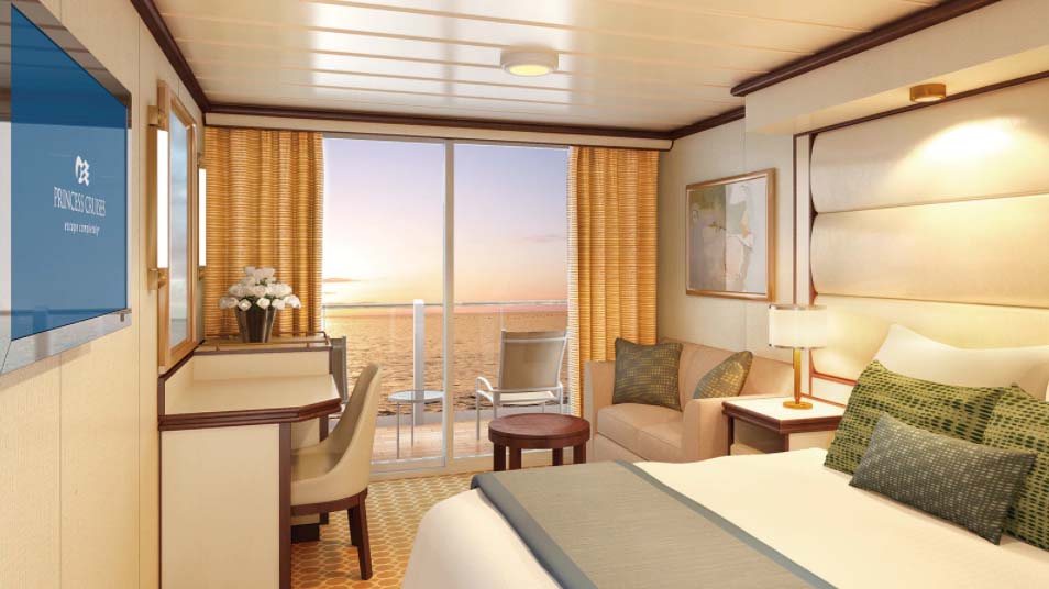 Sky Princess Deluxe Balkonlu kabin Sky Princess Deluxe Balkonlu kabin
